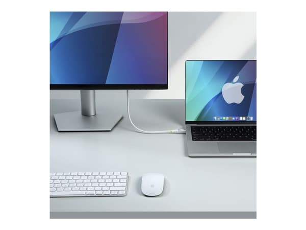 StarTech.com CC150CM80GUSB4CABLEW, 1,5 m, USB C, USB C, USB4 Gen 4x2, 80 Gbit/s, valkoinen