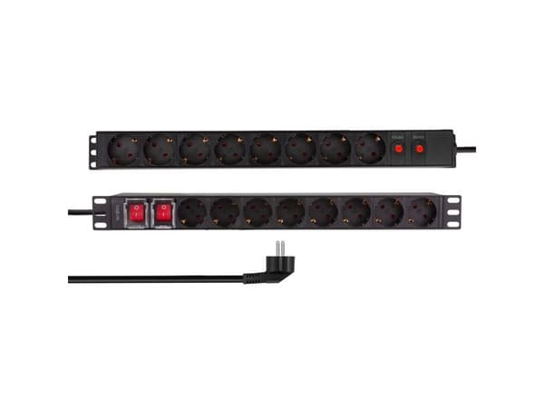 LogiLink 19 PDU 16 x CEE 7/3 socket , with overload protection and switch