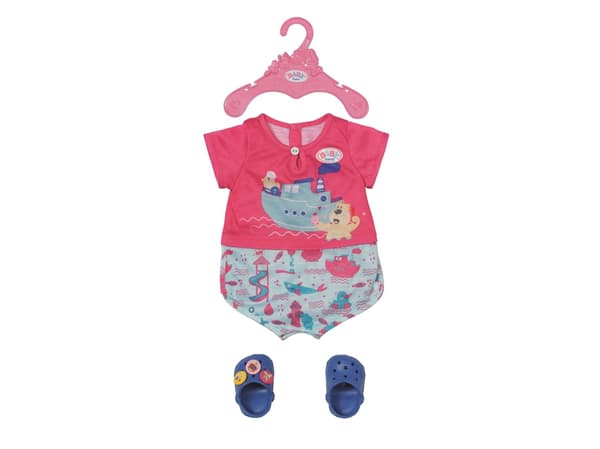DUKKETILBEHØR - BB PYJAMAS /M SKO 43 CM