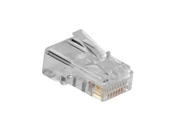 RJ45 (8P/8C) modulkontakt för runt kabel, Cat3 solid, TD108M