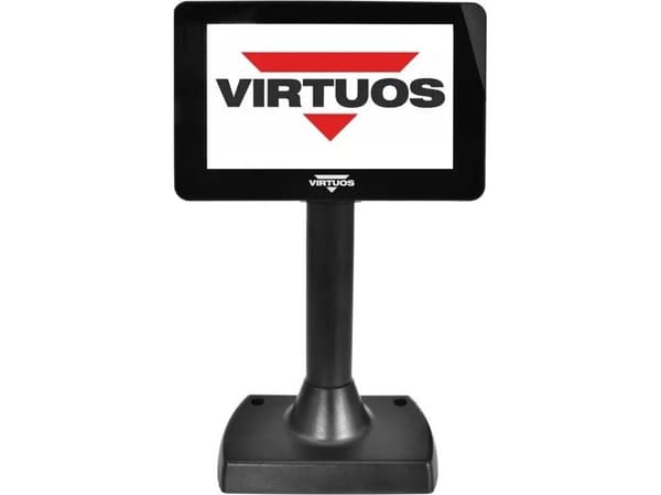 7'' LCD-värinäyttö Virtuos SD700F, USB, musta