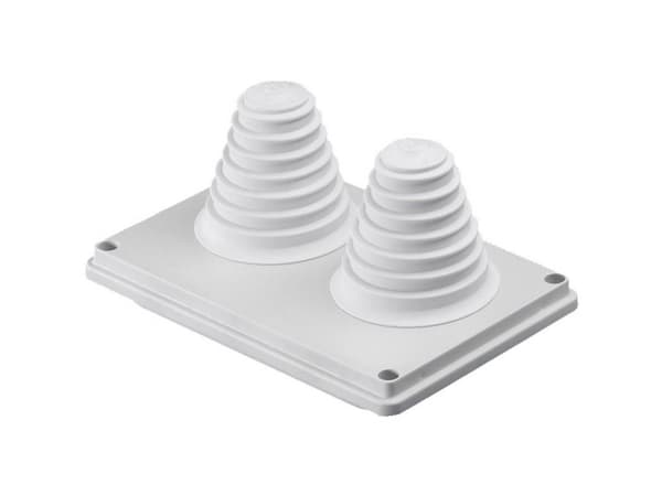 Rittal 9665.780, Kabelhanteringspanel, Vit, 1 styck, 380 g