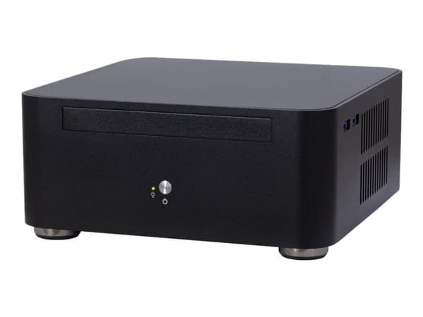 Inter-Tech A80S - USFF - mini ITX - virtalähde 60 Watt - musta - USB