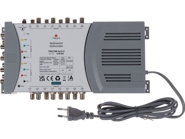 MULTI SWITCH 9IN/16OUT+STRØM.