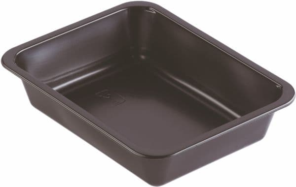Bakke 1-rum 227x178x50 mm Rektangulær PP Sort,216 Stk/krt