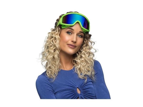 Neonvihreät laskettelulasit