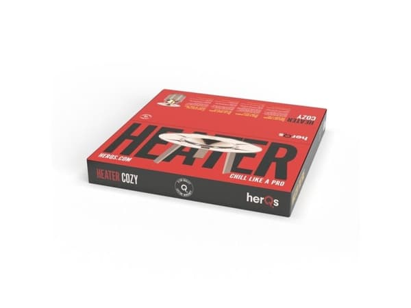 herQs Cozy Heater i rustfritt stål
