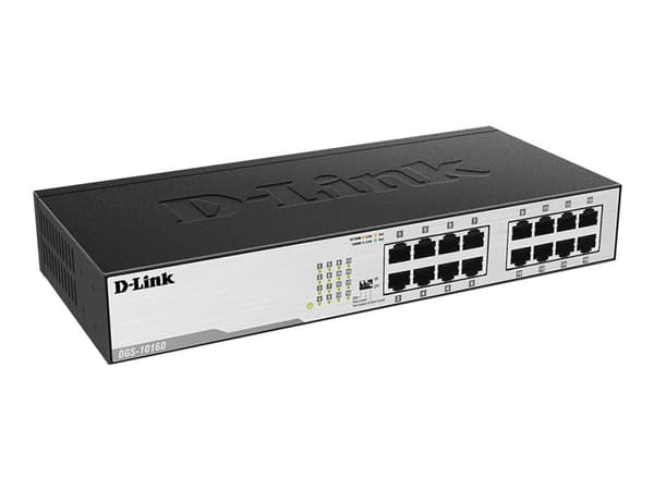 D-Link DGS 1016D - Switch - 16 x 10/100/1000 - stasjonær