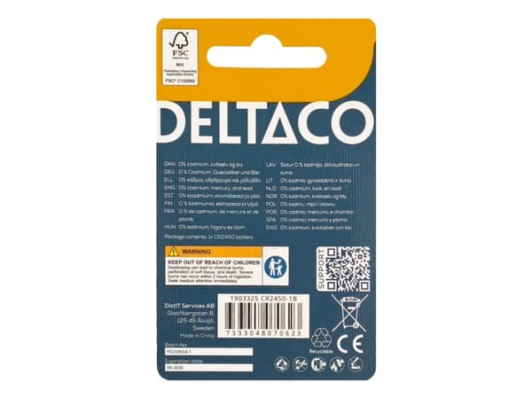 CR2450 litium 1-pack