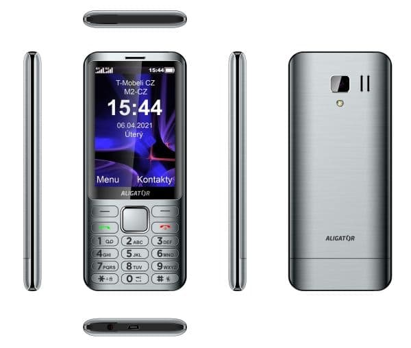 Aligator D950, Perusmalli, Kaksois-SIM, 8,89 cm (3.5"), Bluetooth, 2000 mAh, Hopea