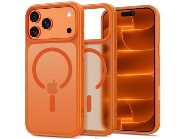 Tech-Protect Magmat Magsafe CC case for iPhone 18 Pro / 17 Pro - matte orange