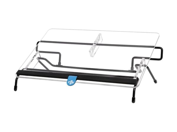 R-Go Document holder Flex Read - Dokumenthållare - för A3 - transparent, svart bas