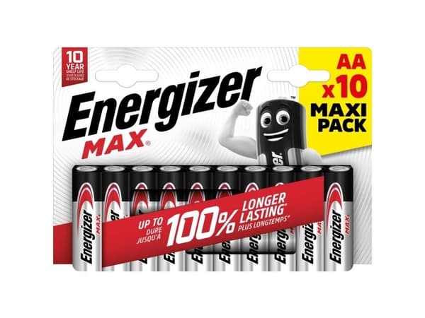 Energizer Max 437772 Batteri AA LR6 10 stk. Eco pack