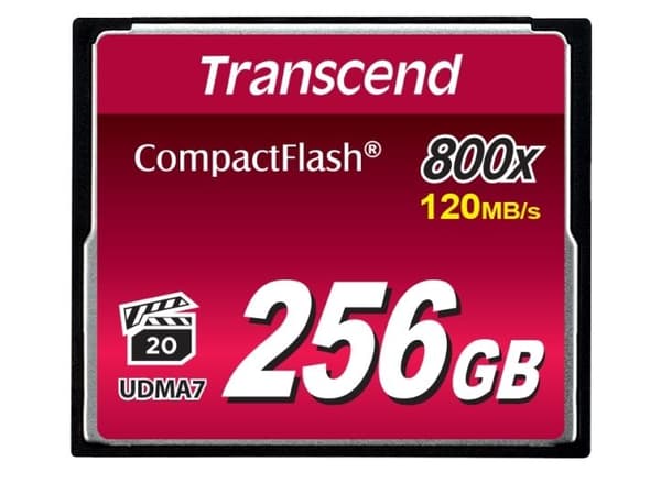Transcend Premium - Flash-minneskort - 256 GB - 800x - CompactFlash