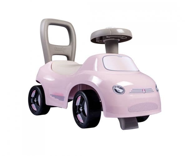 Smoby Auto 2-i-1 skyv-og-gå-bil, rosa