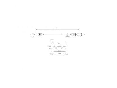ART - USB-kabel - USB typ B (hane) till USB (hane) - USB 2.0 - 3 m