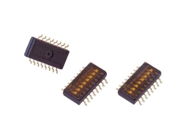 Omron A6H-0101 DIP-bryter poltall 10 SMD 1 stk pose