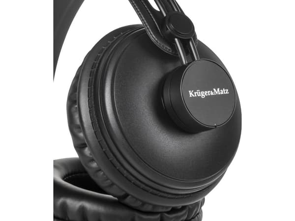 Krüger&Matz hodetelefoner med kabel headset sort