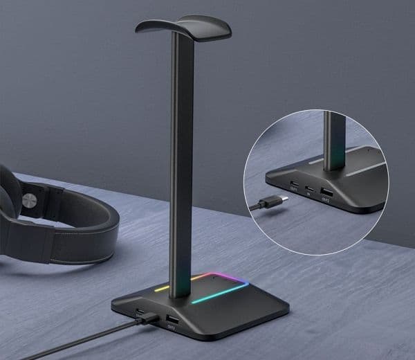 Mozos headsetstativ RGB LED D12