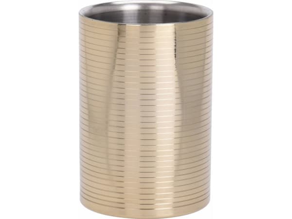 Excellent Houseware Flaskekjøler i rustfritt stål, Ø 12 cm, gull