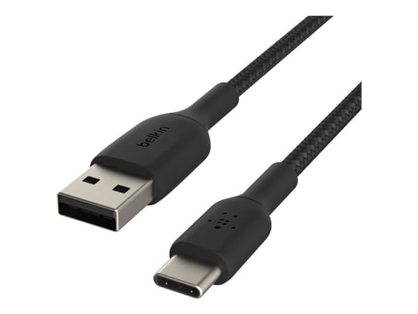 Belkin CAB002BT0MBK, 0,15 m, USB A, USB C, Musta