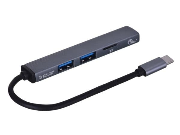 ORICO HUB USB-C 3X USB-A, MICROSD-LUKIJA, 5 GBIT/S