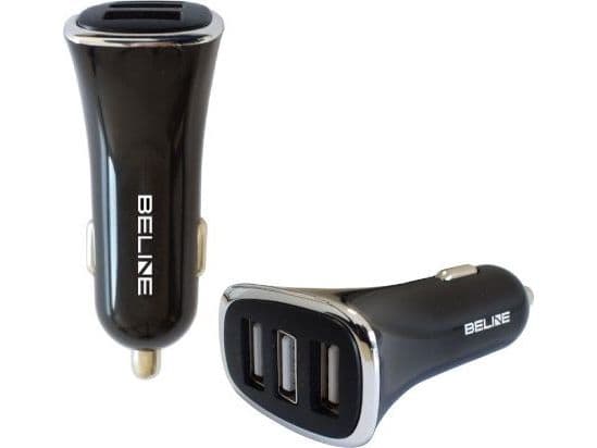 Beline Automobilinis paketeringsutrustning 3xUSB 4A juodas