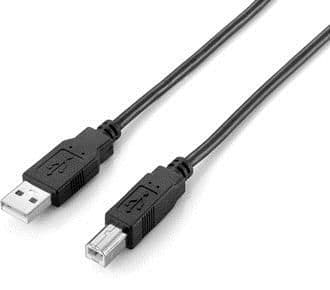 Equip 128861, 3 m, USB A, USB B, USB 2.0, Hankjønn/hankjønn, Sort