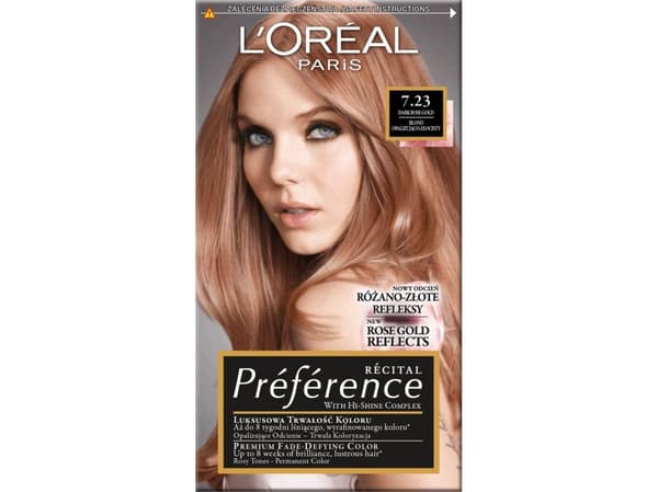 L’Oreal Paris Recital Preference hårfarge 7.23 Rich Rose
