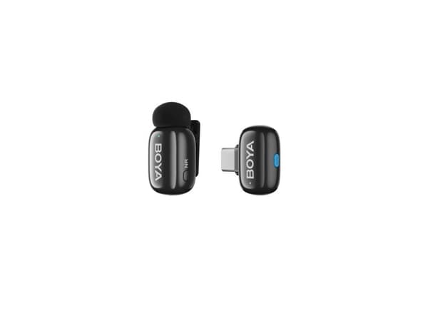 Boya trådlös mikrofon mini 2-01 Lightning/USB-C, matt svart