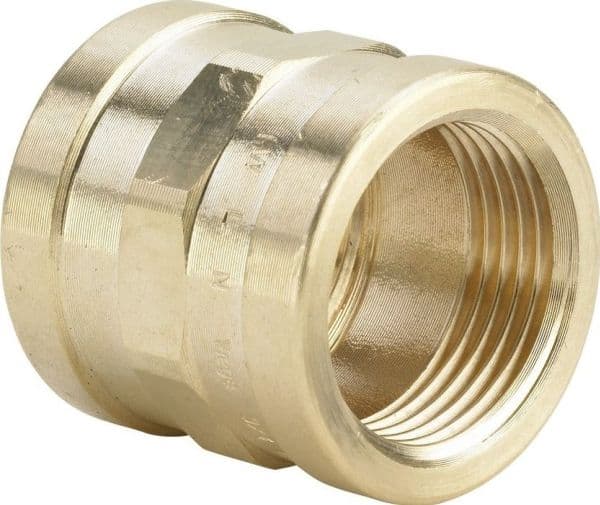 VIEGA muff 2" röd mässing