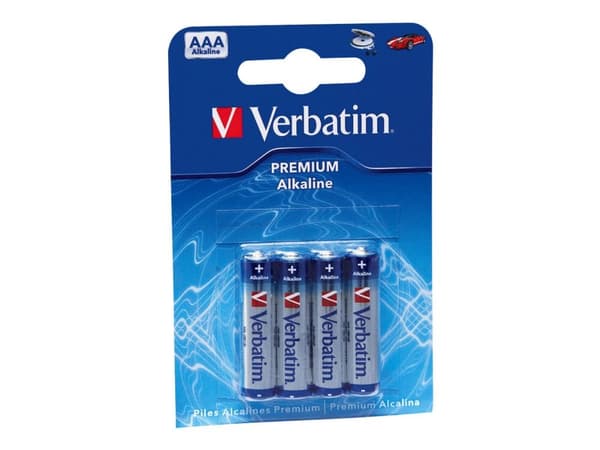 Verbatim - Batteri 4 x AAA - Alkalisk