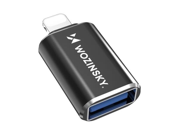 Wozinsky USB-adapter WALA-01 USB-A - Lightning Black (5907769378959)