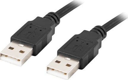 Lanberg - USB-kaapeli - USB (uros) - USB (uros) - USB 2.0 - 50 cm - musta