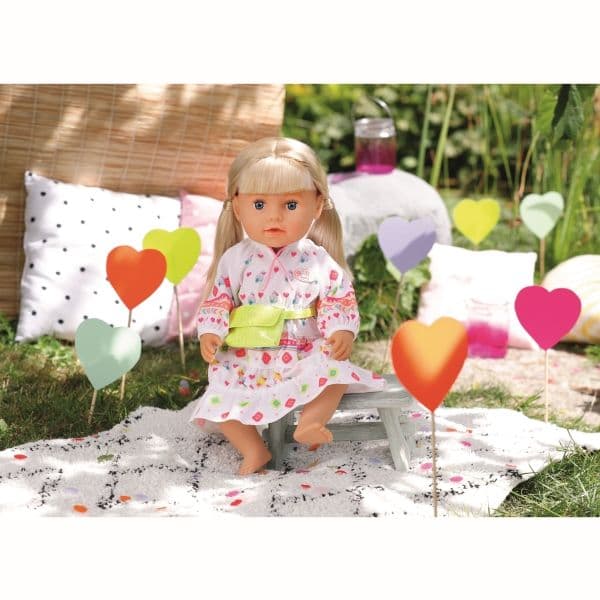 DUKKETILBEHØR - BB BOHO KJOLE 43 CM