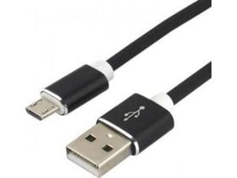 USB-kabel EverActive USB-A til microUSB 1,5 m svart (CBS-1.5MB)