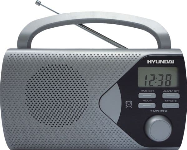 Hyundai PR 200S, Bärbar, Analog, AM, FM, LCD, Grå, C