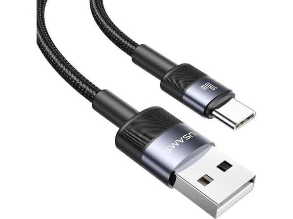 USB-kabel Usams USB-A til USB-C 1,2 m svart