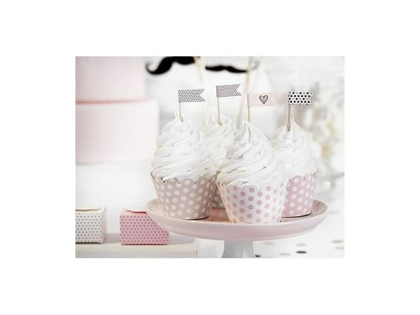 Cupcake omslag med prikker