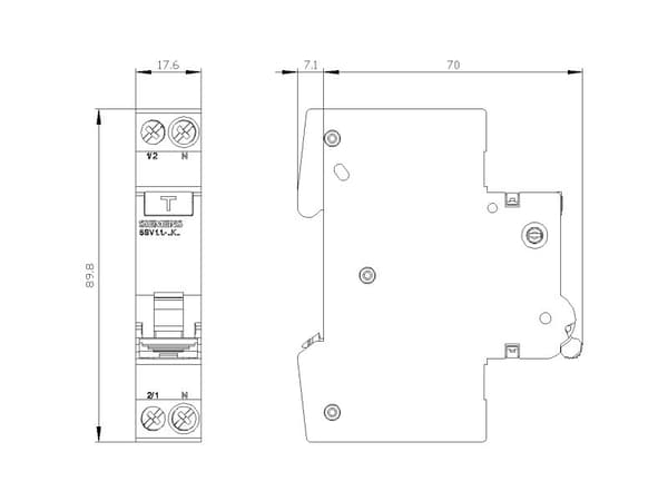 Siemens 5SV1616-6KK13, 6 A, IP20