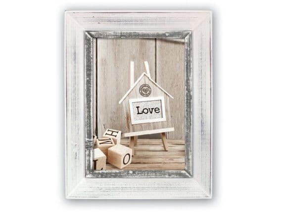 ZEP Athis, Trä, Grå, Enkel bildram, Bord, Vägg, 15 x 20 cm, Rektangulär