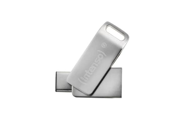 Intenso cMobile Line - USB flash-enhet - 64 GB - USB 3.0/USB typ C - silver