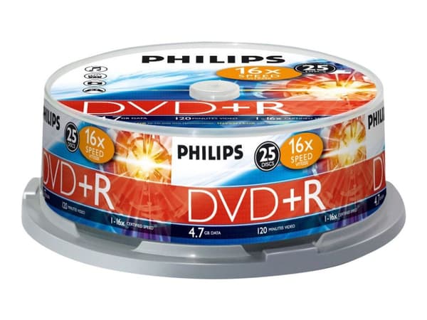 Philips DVD+R DR4S6B25F/00, DVD+R, 4,7 GB