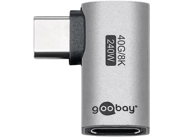 Goobay 74441, USB-C, USB-C, Silver