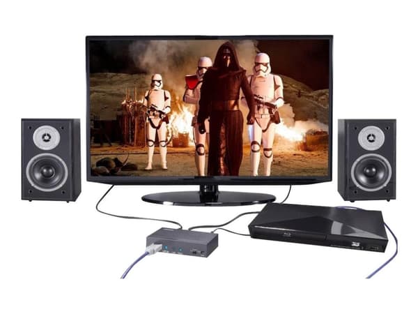 Techly Audio Extractor 7.1 LPCM HDMI 4K UHD 3D IDATA HDMI-EA74K