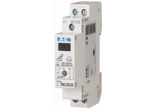 Bryter med LED 230V AC/DC 2S