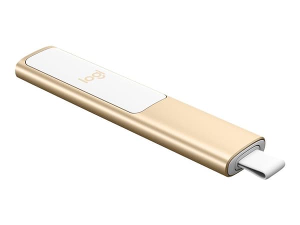 Logitech Spotlight - Presentationsfjärrkontroll - 3 knappar - guld