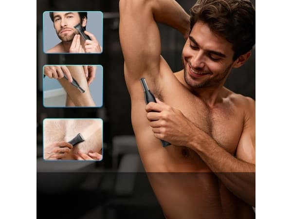 MAXGROOM JK-319 multifunksjonell trimmer med utskiftbare tupper - svart