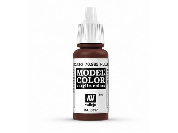 Vallejo 70.985, 17 ml, Rød, Matte, Flaske