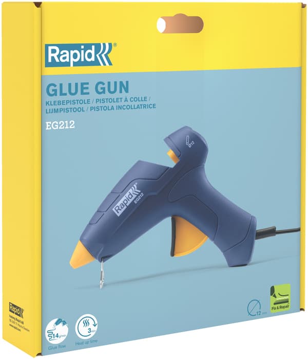 Rapid EG212 elektrisk limpistol, D12mm